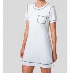Tuckernuck Robin Sport Dress Short Sleeve Athletic Mini White Size M